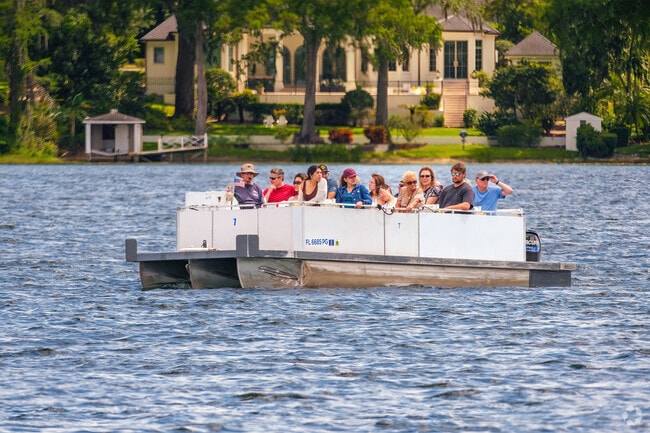 Orwin Manor residents enjoy scenic architecture on Winter Park's lakes.