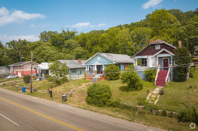 Avondale streets are lined with many colorful bungalows and cottages.