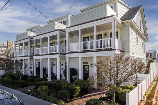 Modern condos in Oceanfront neighborhood, Virginia Beach, offer ocean views and amenities.
