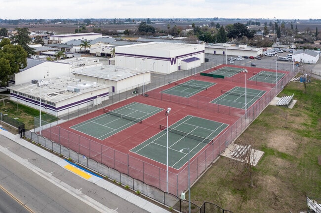 The tennis courts at Washington High School in Easton.