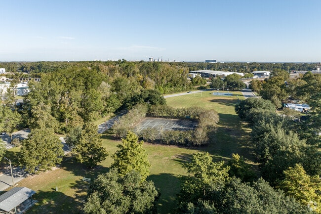 Residents can enjoy Kennedy Park's 6 acres of green space and sports courts.