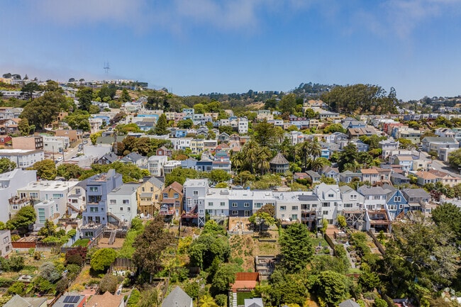 Homes in Sunnyside have large backyards with access to lush green space nearby.