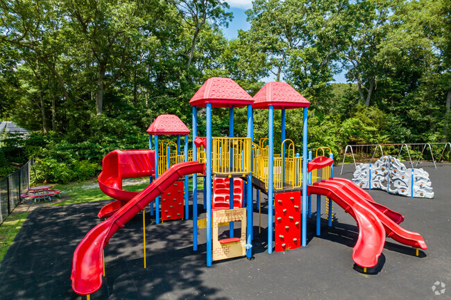 Kids love the playground at Eugene Auer School in Lake Grove.