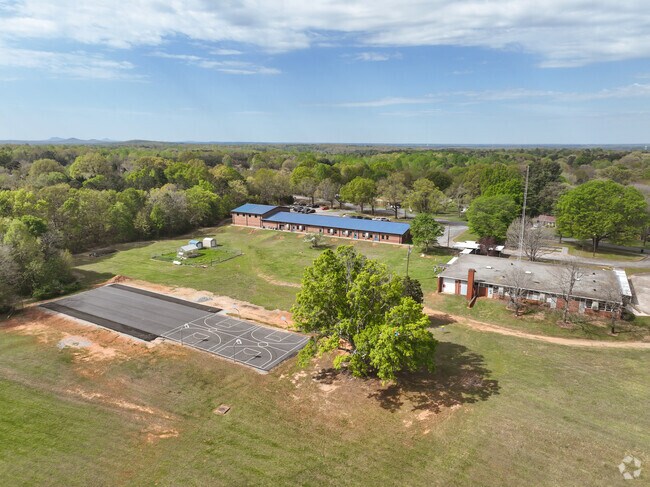 A view of the campus at Asbury Academy in Lincolnton.