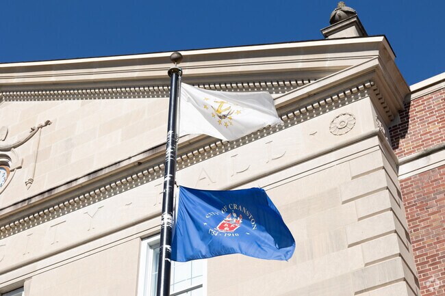 Cranston City Hall is located on the edge of the Auburn neighborhood.
