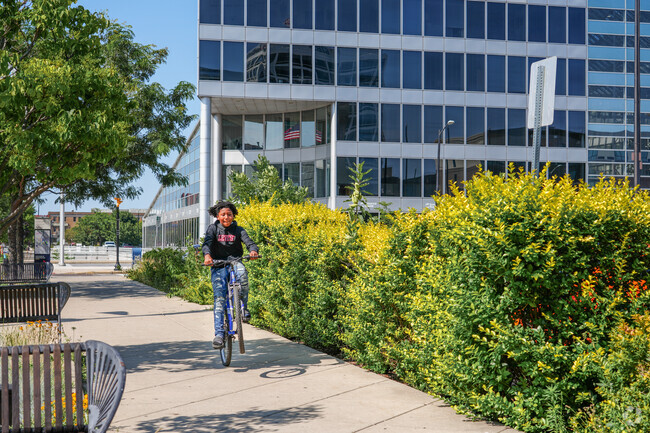 Residents of Southeast South Bend enjoy being outside and riding bikes.