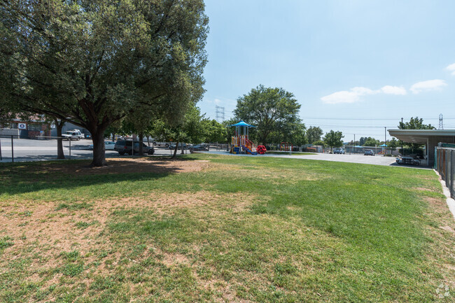 Grass and play areas for children to enjoy at Rosedell Elementary School in Saugus, CA.