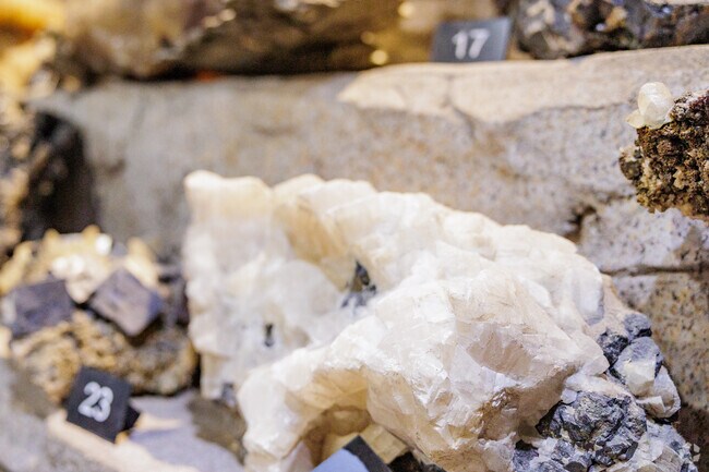 Minerals are on display at the Joplin Museum at Shifferdecker Park.