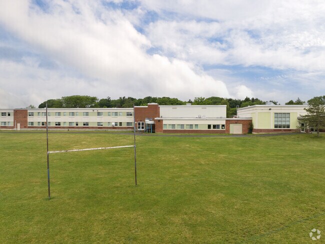 A football post for kids to kick field goals and dream big in East Greenbush, NY.