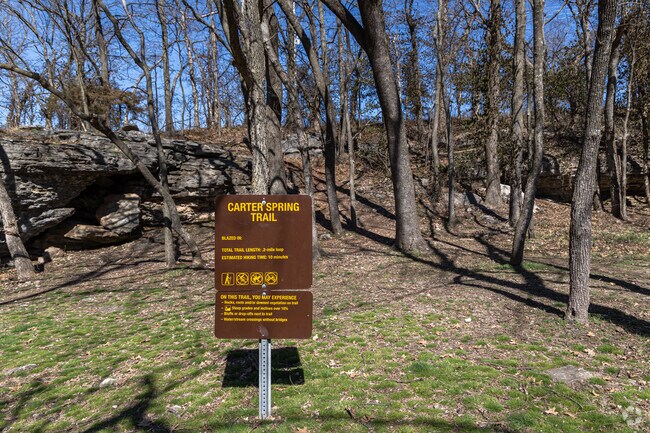 The Carter Spring Trail runs through the Battle of Carthage State Historic Site.