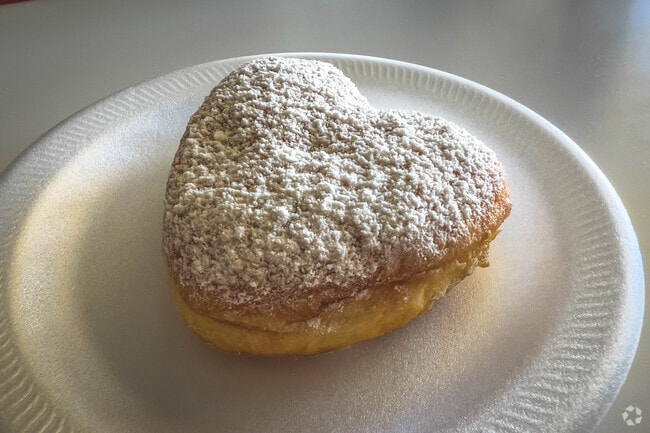 Enjoy a Custard Filled Beignet.