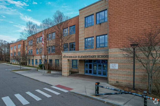 James Fitzgerald Elementary School has athletic fields and a large public playground.