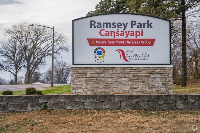 Ramsey Park in Redwood Falls features a zoo and sanctuary with native animals.