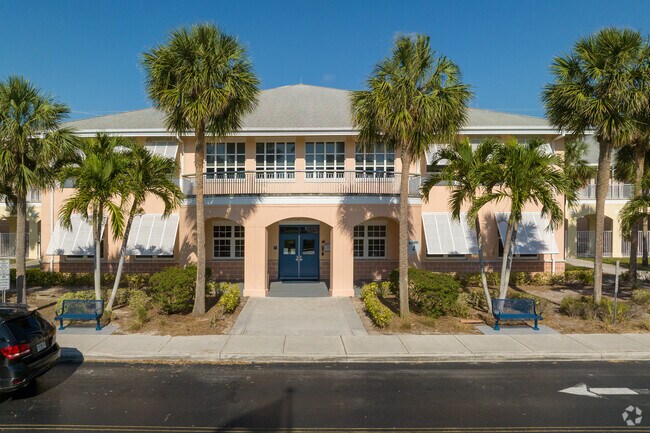 The highly rated Gulf View Middle School is centrally located within Old Naples.