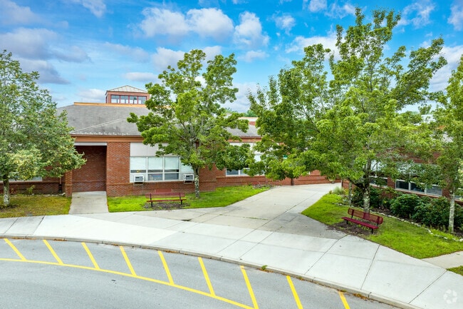 Mark G. Hoyle Elementary School in Swansea is a standout in its neighborhood setting.