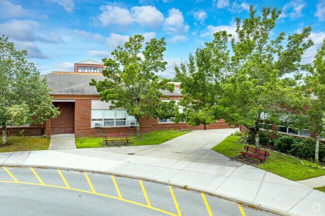 Mark G. Hoyle Elementary School in Swansea is a standout in its neighborhood setting.