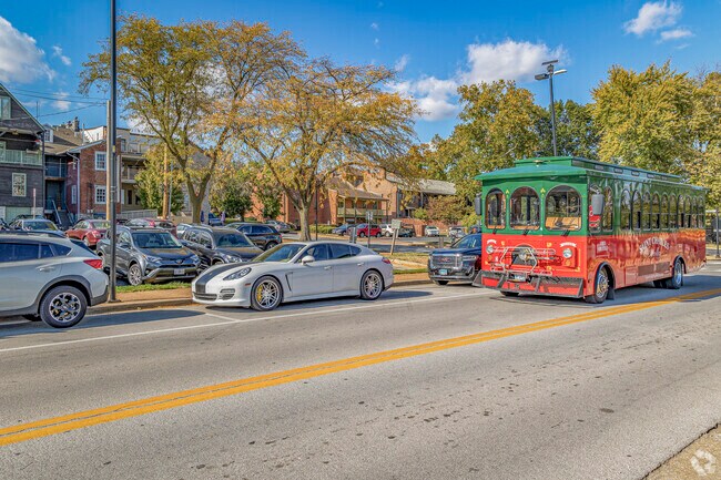 Old Town Saint Charles offers several modes of public transportation for its residents.