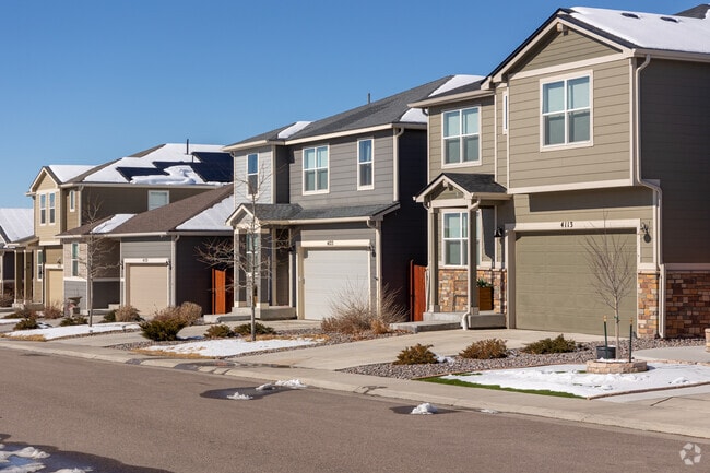 New traditional homes line the Tallgrass streets.
