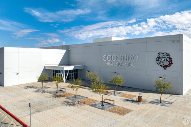Socorro High School, home to 2800 students, emphasizes inclusivity and academic excellence.