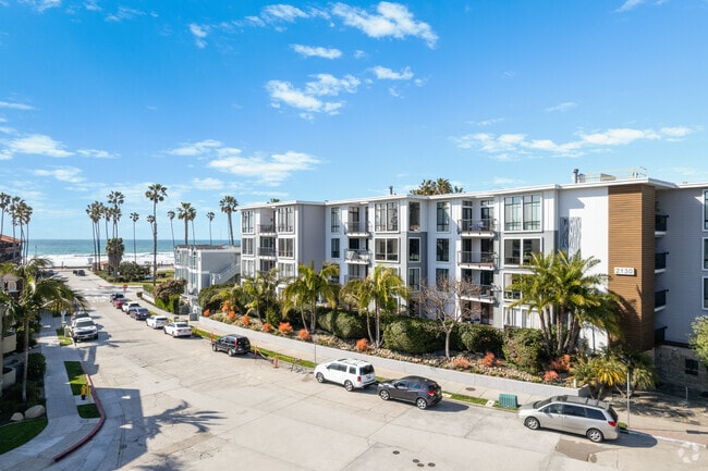 Stylish condos steps from La Jolla Shores offer beachside living at its best.