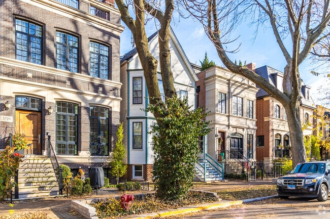 Southport Corridor features a variety of newer and older homes.