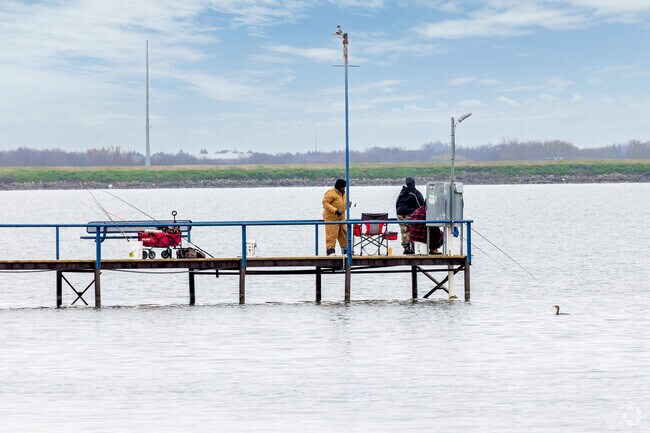 Locals in Corsicana head to Lake Halbert to cast a line in the water.