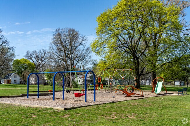 Kids can meet new friends from around the neighborhood at Langle Park.