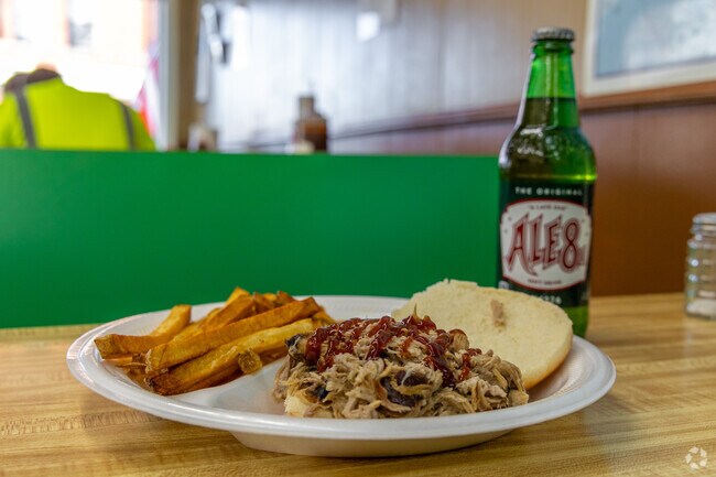 Try some of Pit Masters BBQ pulled pork and homemade fries, some of the best in Winchester.