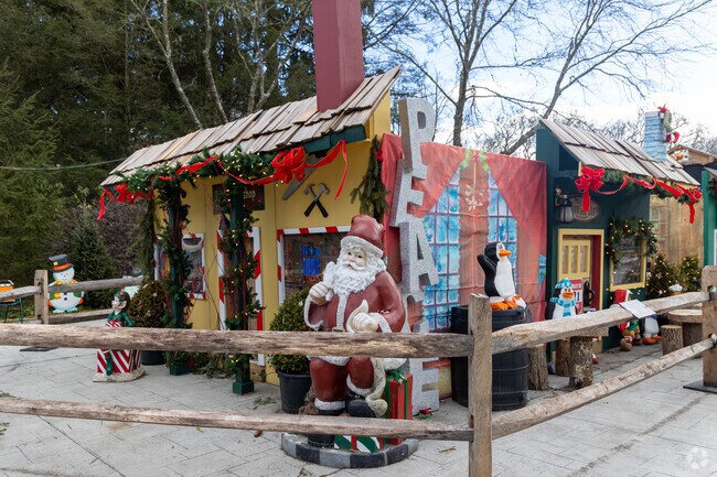 Santa welcomes Lewisboro visitors at Holidays on the Hill at Lasdon Park.