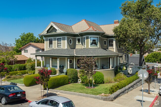 Some of the largest homes in the historical part of Downtown San Luis Obispo are Victorian.