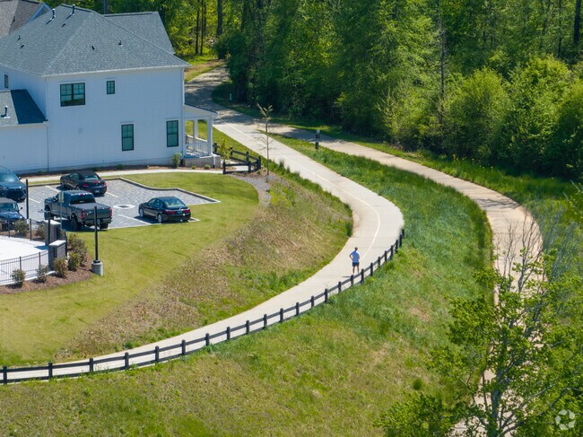 Big Creek Big Creek Greenway is a long path that people walk or bike.