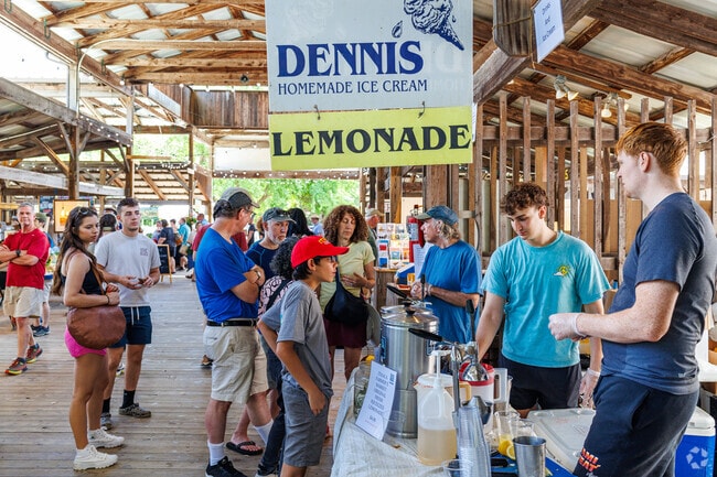 Lemonade is one of many local items available at the Farmer's Market in Ithaca.