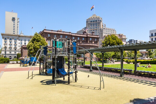 The playground at Huntington Park is a source of endless fun for kids.