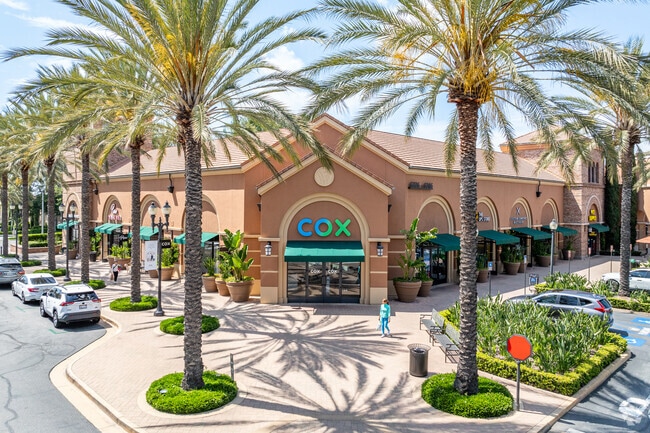 Woodbury Town Center offers shopping and dining close to Great Park.