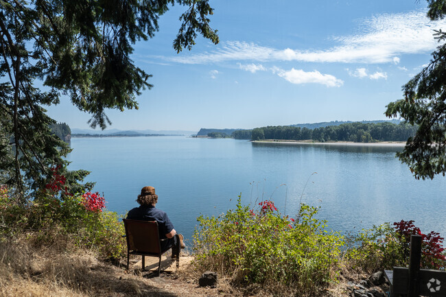Tranquil views of the Columbia River are common in Bunker Hill.