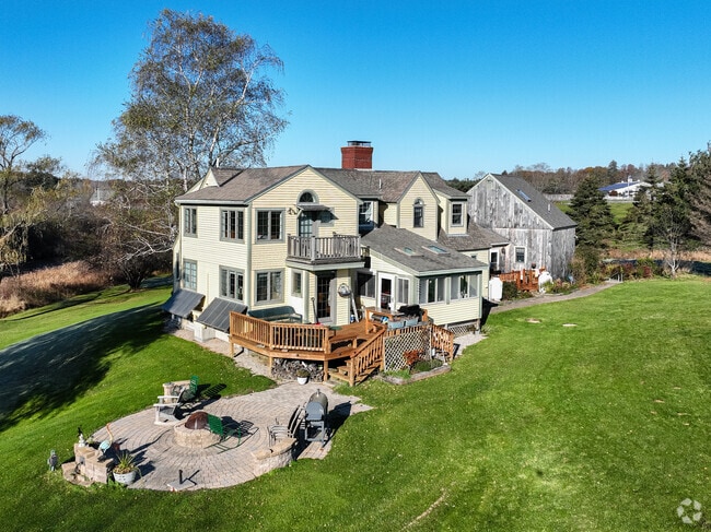 This custom home sits in East Eliot.