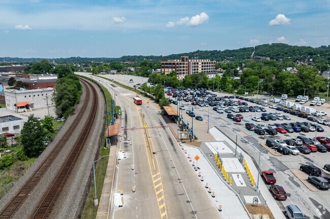 The PRT bus way and park and ride can be found towards the end of Penn Ave in Wilkinsburg.