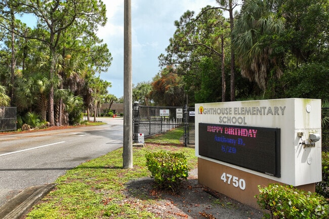 Lighthouse Elementary is a short drive from the Bluffs neighborhood of Jupiter, FL.