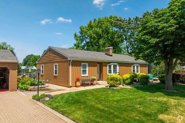 This ranch style home in West Shore Park has a unique cabin style design.