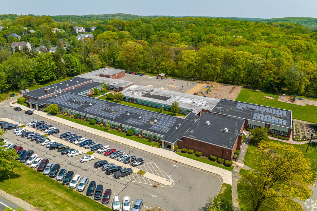 Aerial view of Ironia Elementary School