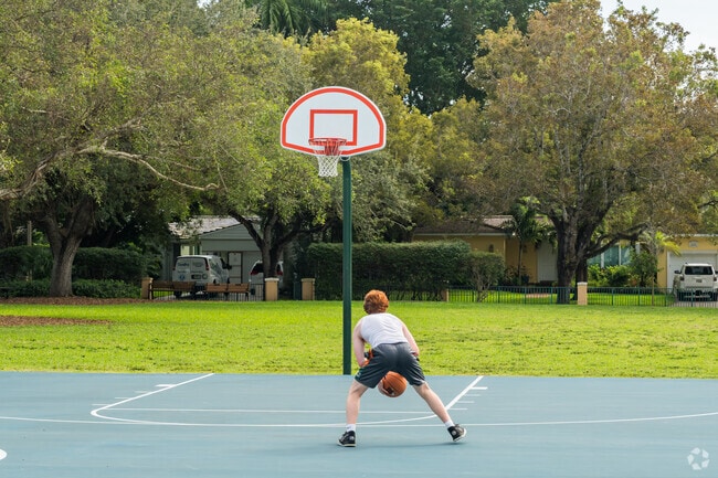Coral Gables Section residents can practice their basketball shot at Jaycee Park.