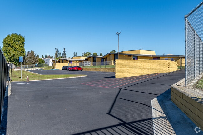 The parking lot at Monte Vista Middle School in Whittier