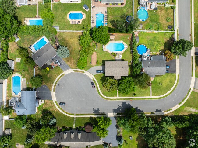 Many Riverdale homes have built-in pools in their backyards.