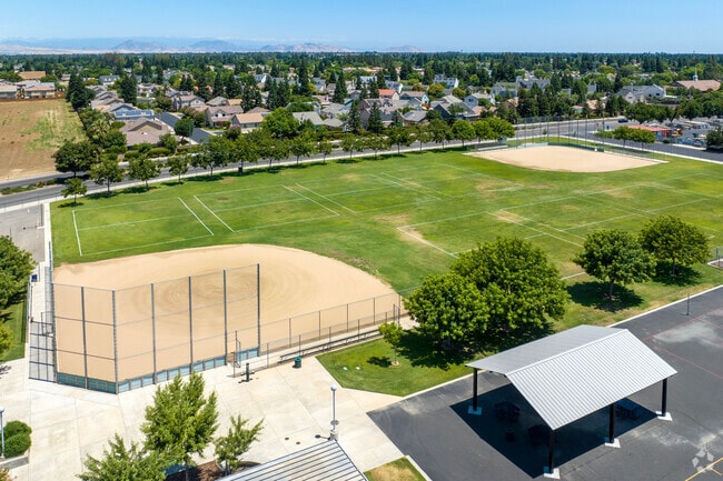There is a baseball field at Clovis Community Day School.
