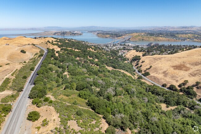 Crockett Hills Regional Park offers great views of Crockett and Vallejo.