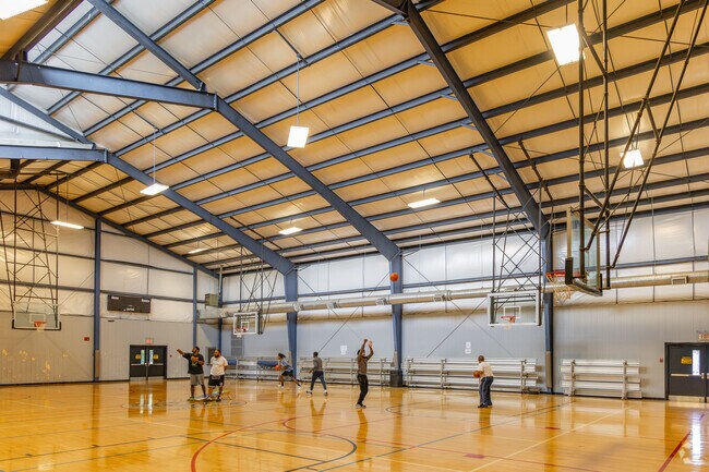 Friends and families can play basketball at the Burt-Cobb Recreation Center in Clarksville.