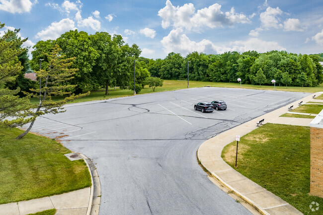 Monocacy Middle School also has a large parking lot on campus.