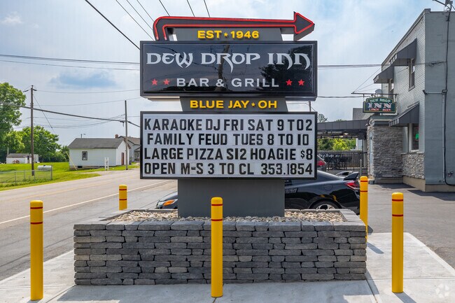 The Dew Drop Inn is located in the heart of Blue Jay and offers a variety food, drink and entertainment options.