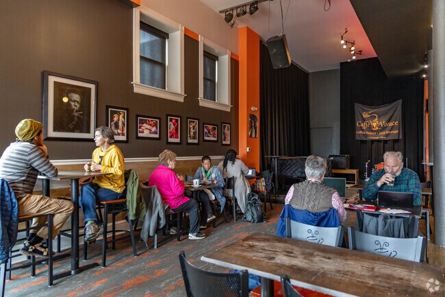 Caffe Vivace is a coffee house and jazz lounge in the heart of Walnut Hills.