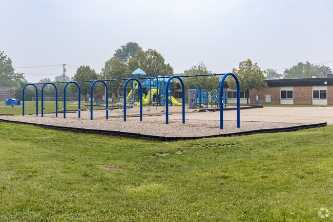 Hayes Elementary School playground in the city of Westland.